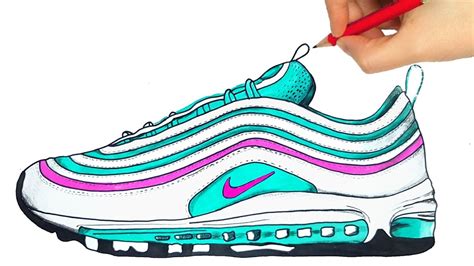 how to draw Air Max shoes